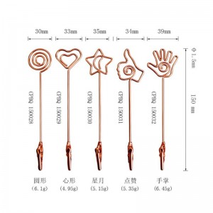 TMJ PP-543 Picior de birou Stand Sign Holder Gold Brushed Stainless Steel Sign Afișează titularul prețului de contor