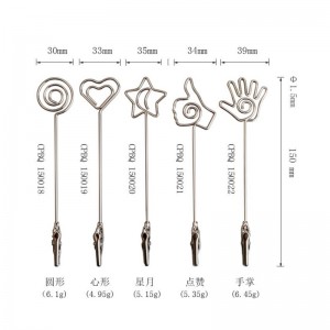 TMJ PP-543 Picior de birou Stand Sign Holder Gold Brushed Stainless Steel Sign Afișează titularul prețului de contor