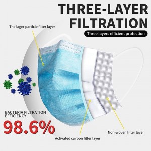 3 măști de unică folosință