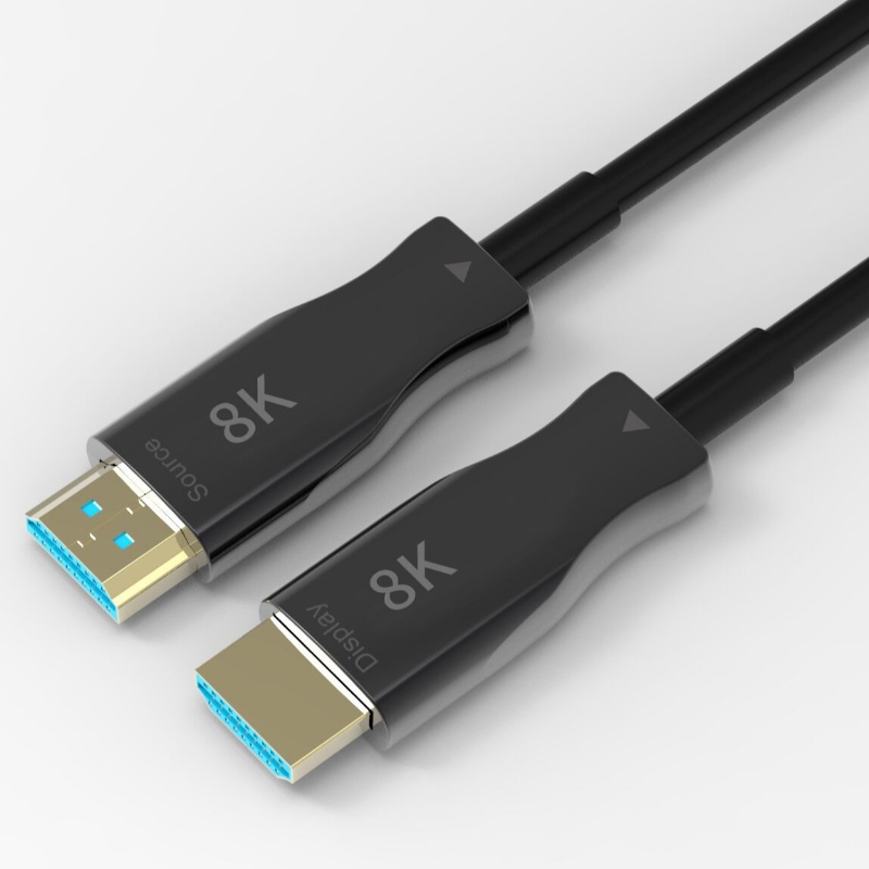 Vânzări calde 10M \/ 33ft HDMI 8K aoc extender cu 8K @ 60Hz \/ 4K @ 120Hz 48Gbps de la tată la tată pentru proiecție video