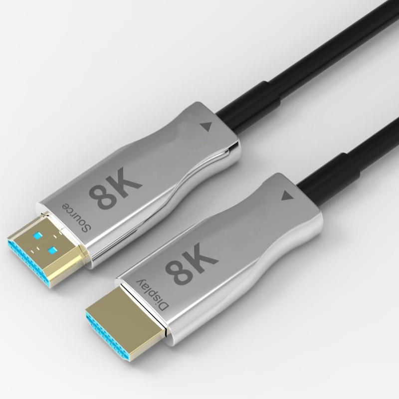 Vânzări calde 10M \/ 33ft HDMI 8K aoc extender cu 8K @ 60Hz \/ 4K @ 120Hz 48Gbps de la tată la tată pentru proiecție video