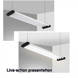 Office Shopping Mall Candelabru de birou Candelabru Candelabru Candelabru Candelabru simplu în formă de bandă colț de tavan High Power