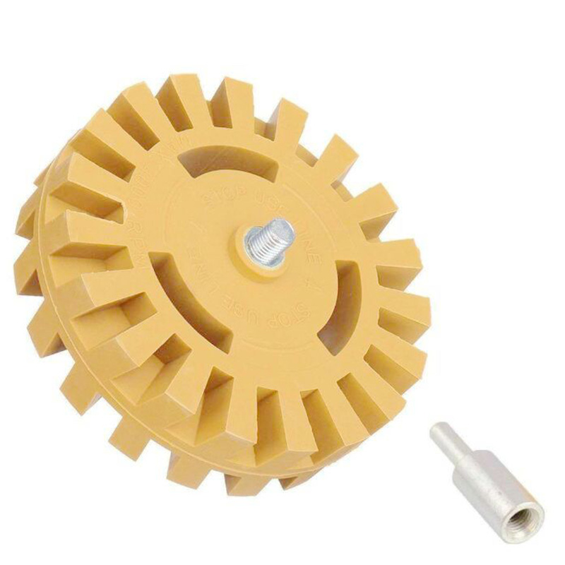 4 inci Roata de ștergere a cauciucului Whizzy Wheel vinil decal pentru foraj