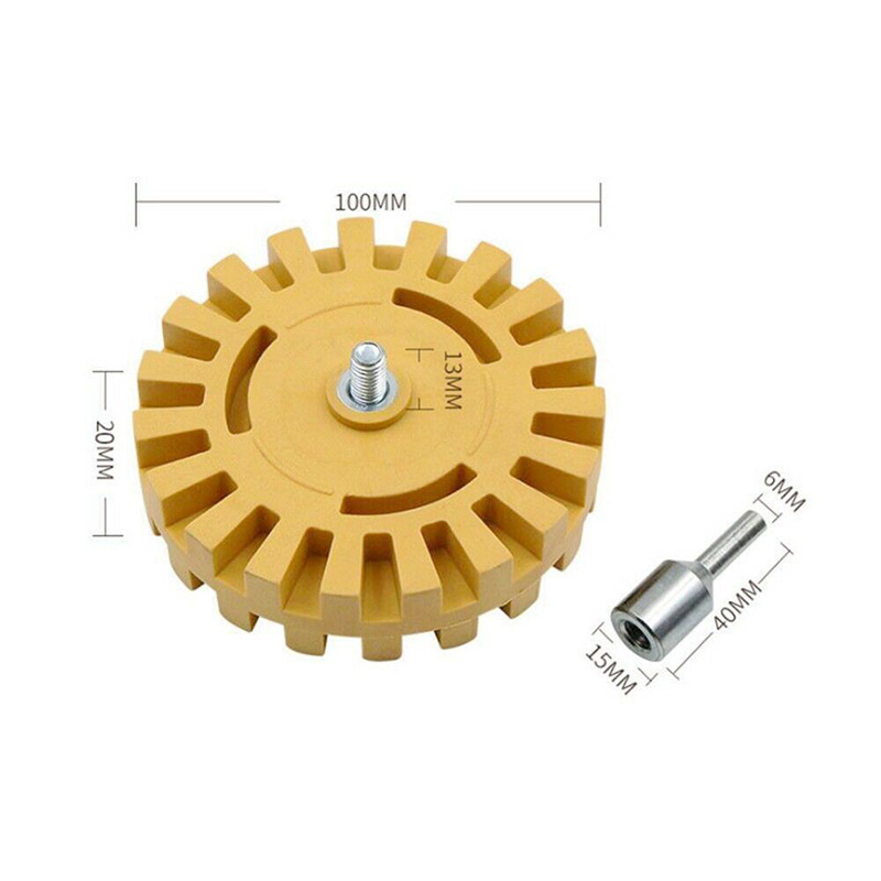 4 inci Roata de ștergere a cauciucului Whizzy Wheel vinil decal pentru foraj
