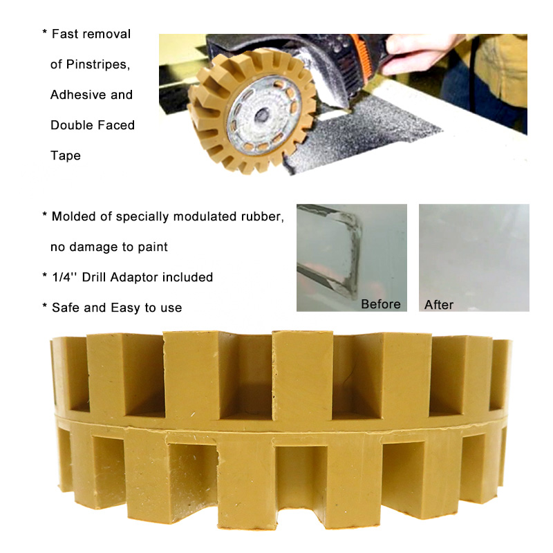4 inci 100mm Roata de ștergere a cauciucului Whizzy Roata Vinil decal pentru foraj