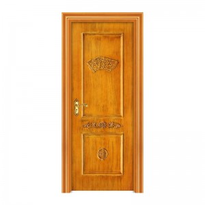 2021 China ușă simplă din lemn wpc ușă exterioară pictată ușă comercială ieftină