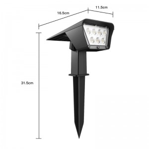 Lumina de grădină a reflectoarelor solare