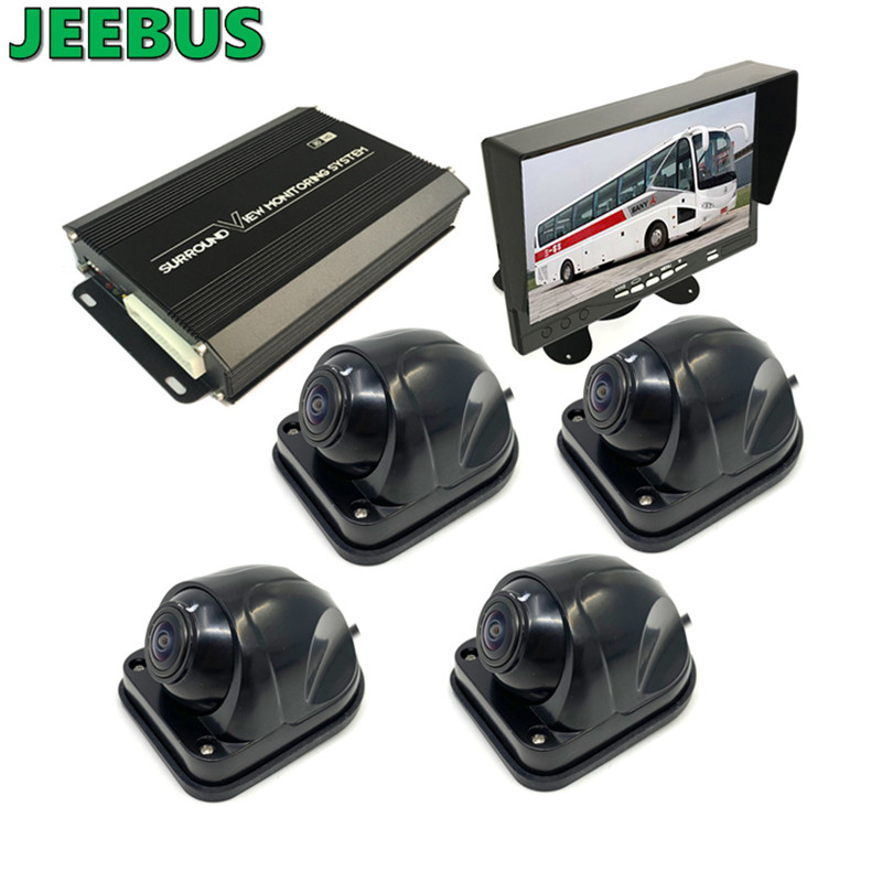3D 1080P 360 Bus Paking Camera Car Reversing Aid Truck Camion 360 grade Camera Bird View System Security system