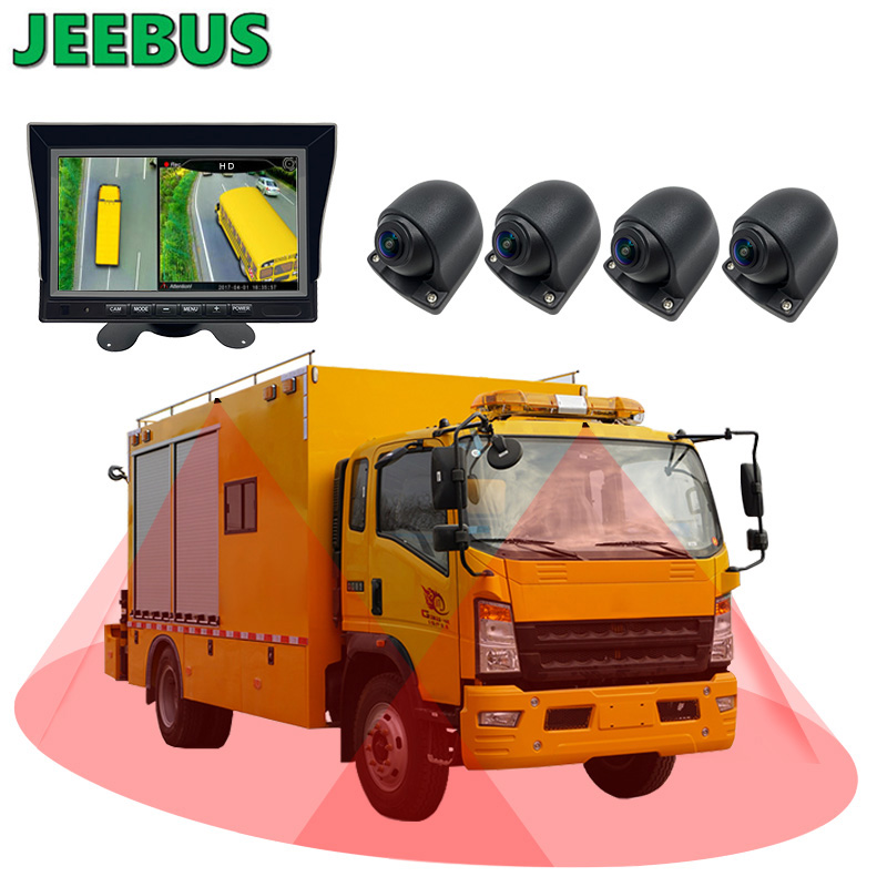 Sistem de monitorizare 3D pentru camerele surround cu vedere panoramică la 360 de grade Birds Eye pentru parcarea camioanelor