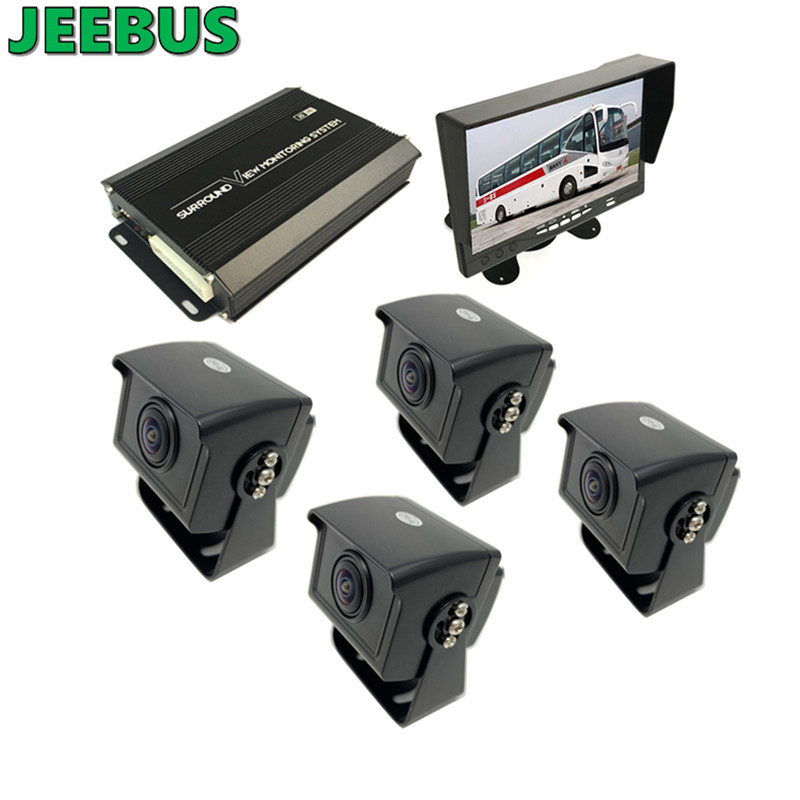 Sistem de monitorizare 3D pentru camerele surround cu vedere panoramică la 360 de grade Birds Eye pentru parcarea camioanelor