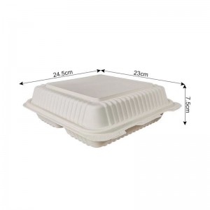 Eco compostable scoică ia recipientele alimentare disponibile biodegradabile de zahăr bagasse pachet de prânz pentru copii
