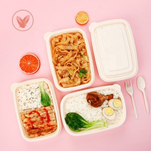 Ambalajul ecologic de ambalaj alimentar rapid cutie biodegradabilă recipient alimentar pentru amidon din porumb