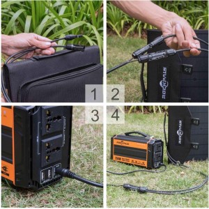 60W Sac Solar pliant