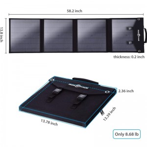 60W Sac Solar pliant