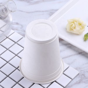 Logo personalizat Ceașe de cafea ecologice, fără BPA, cupe de unică folosință compostabile, amidon de porumb, căni biodegradabile