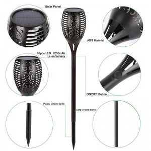 Lumini solare cu flacără