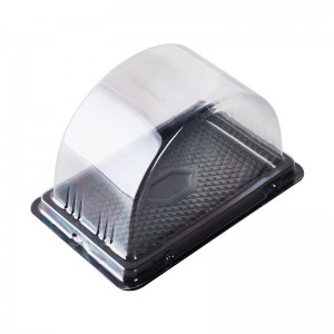 Eco Friendly Biodegradable Compostable Cake Packing Box ecologic clar blister cutie pentru prăjituri