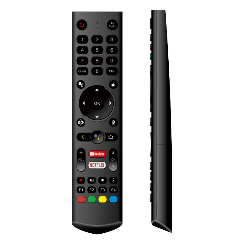 Telecomandă Android cu control vocal IR \/ bluetooth Telecomandă TV fără fir cu butoane de canal netflix