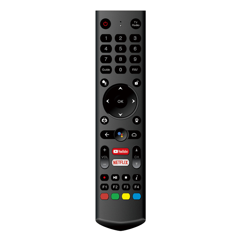 Telecomandă Android cu control vocal IR \/ bluetooth Telecomandă TV fără fir cu butoane de canal netflix
