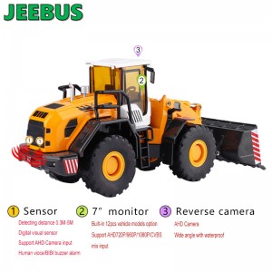 Mașini tehnice Vehicule Senzori de parcare radar Detecție Sistem de monitorizare Detecție Cameră inversă cu 2 senzori cu ultrasunete Afișaj digital