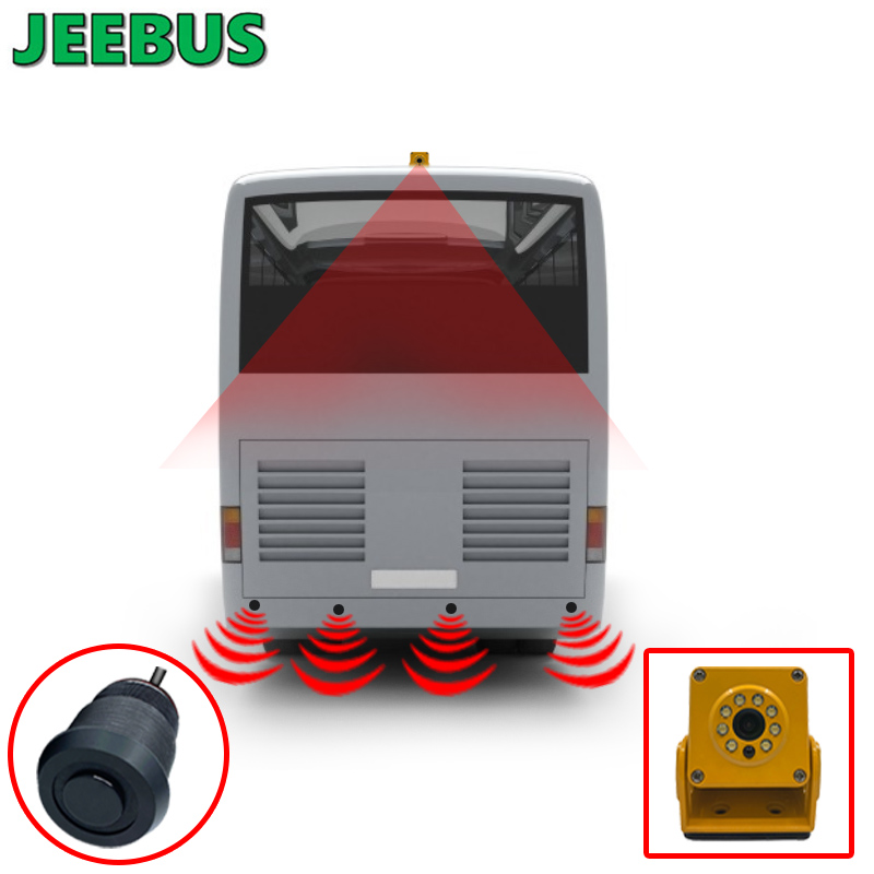 Autobuzul vehiculului Sistemul de monitorizare a senzorilor radar HD 1080P Inverse Camera cu 16 Senzori Detectarea unghiului orb Monitorizarea digitală de avertizare