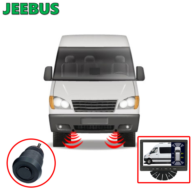 Sistem de monitorizare cu ultrasunete cu senzor de parcare vizual cu ridicata cu aparat de fotografiat invers Camper Van Camper 8 senzori Radar Detect Display digital