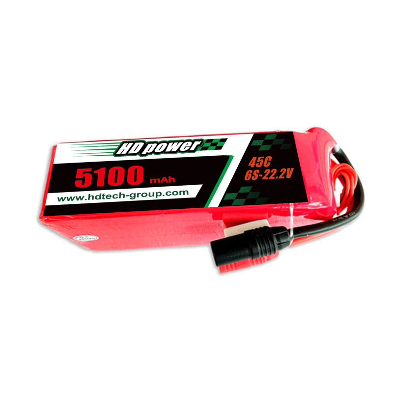 HD POWER 51000mAh 45C 6S 22.2V baterie lipo