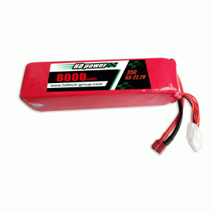 HD POWER 8000mAh 6S 35C 22.2V pentru UAV