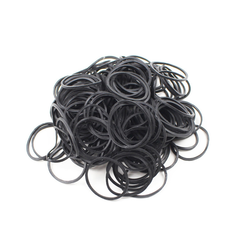 Vânzare directă din fabrică bandă de cauciuc natural negru cu diametrul de 25 mm, cu elasticitate ridicată și rezistență la vânzare cu ridicata