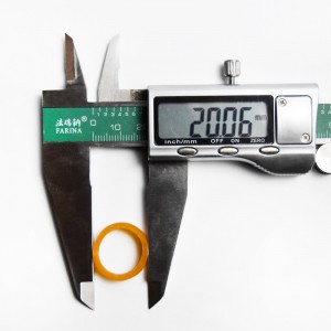 Producător personalizat 08 * 2 inel transparent de legare a cablului de date galben, bandă de cauciuc rezistentă la temperaturi ridicate și rezistentă la temperaturi ridicate