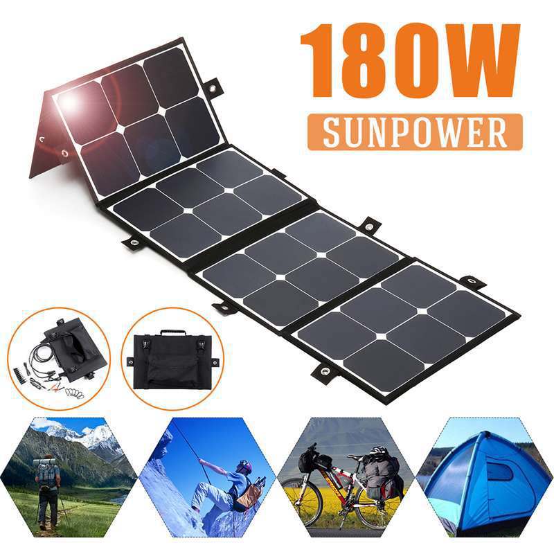 Pungi pliabile solare de 180W