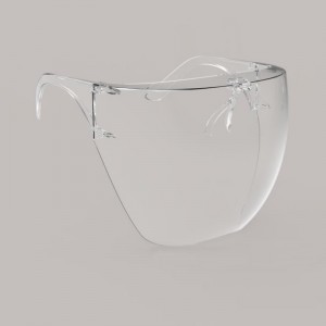 Echipament de siguranță anti-pulverizare Blocc din față din plastic cu cadru