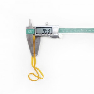 Curea de cauciuc industrială anti-îmbătrânire transparentă, la temperatură înaltă, galbenă, prelungită și lărgită, personalizată din fabrică