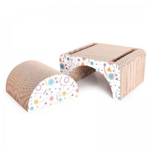 Combinație de scaun pătrat și bord de prindere a pisicii