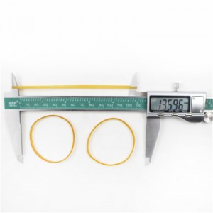 Producător-personalizat lărgitnatural galben transparent durabil de legare de crab de elasticitate