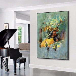 Pictură de mână 100% Rezumat Canvas de perete Imagine de artă de artă CUDRO Abstracto