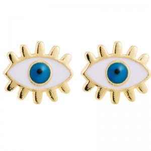 Moda transfrontalieră europeană și americană de sex feminin de sex feminin picurare Cercei simple Devil \\\\ \'S cercei de ochi INS Versiunea coreeană japoneză de cercei