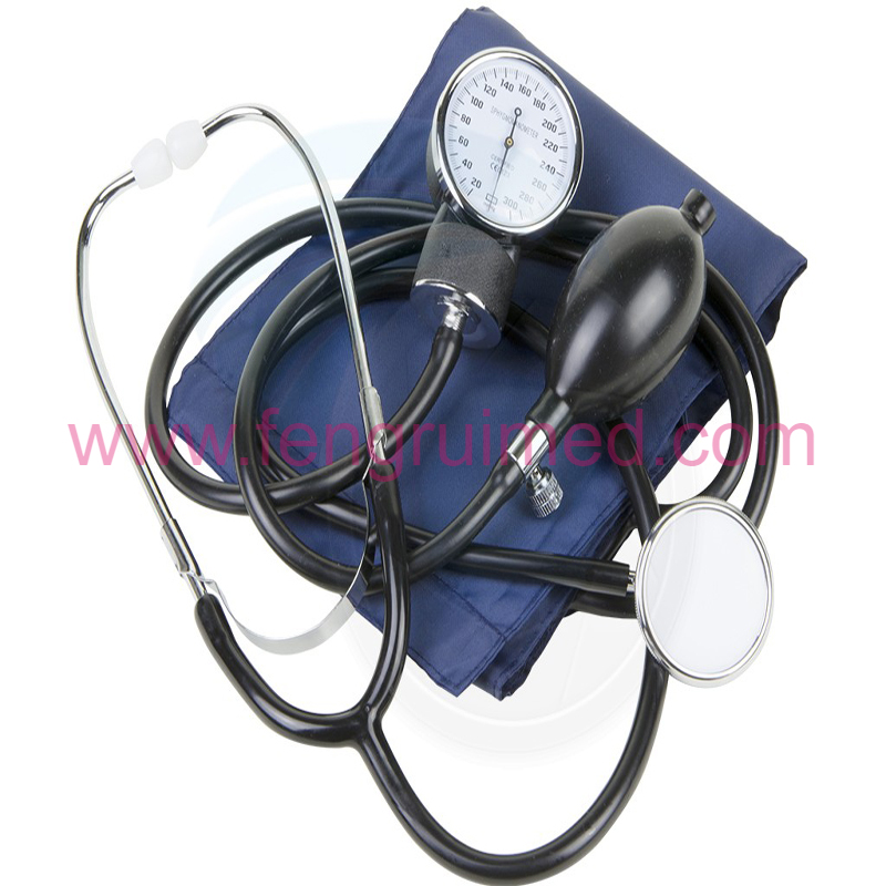 Aneroid sphygmomanometru cu stetoscop