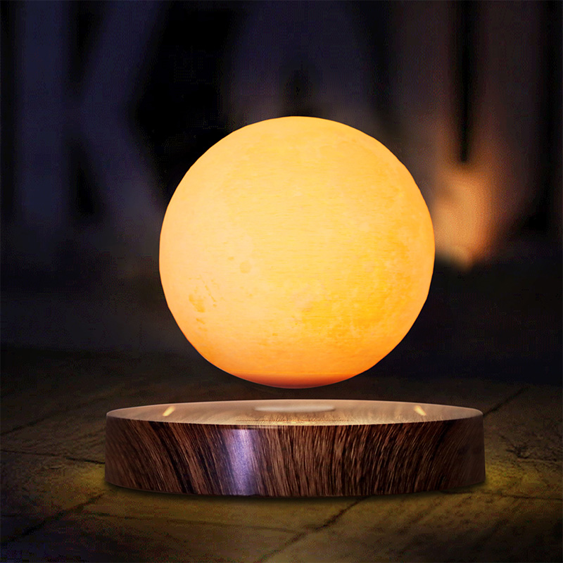 Creative Cadou Home Office Decoratiuni Camera de zi Lumina touch Comutator Magnetic plutitor Table Lampă 3D Lumina lunii