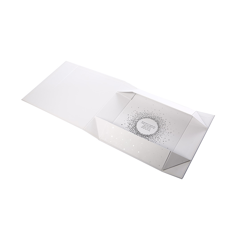 Personalizat clapetă pliabilă de lux personalizat alb kraft de hârtie carton păstrează cutie de cadouri magnetice