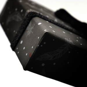 Lipsa capacului de cap panglică de culoare și cutii de hârtie de bază pentru ciocolată de ambalare