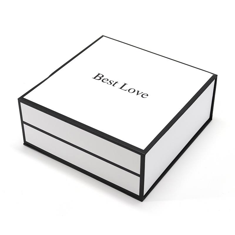 Lux Magnet de lux Clapetă de hârtie Box Flip Top cutii cadou Haina rochie de mana saci de mana mailer alb