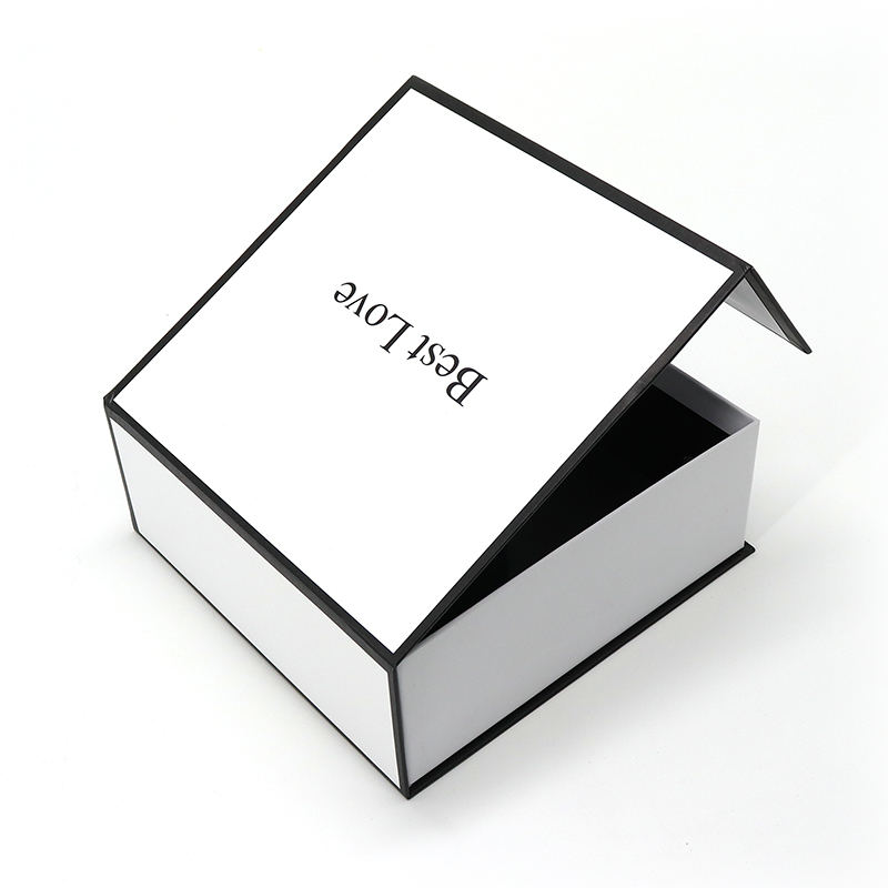 Lux Magnet de lux Clapetă de hârtie Box Flip Top cutii cadou Haina rochie de mana saci de mana mailer alb