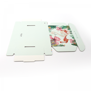 High Grad Low MOQ Green Color Hârtie Packaging Cutie ondulată pentru cadou