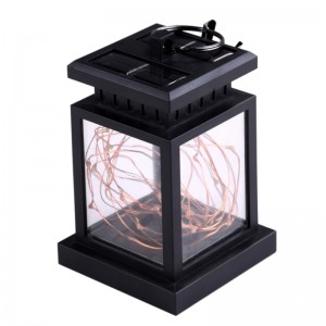 Lantern Solar Power Twinkle LED lumânare Solar Outdoor Iluminat Gradina Cupru galben Lumina Umbre Umbrela Hanging
