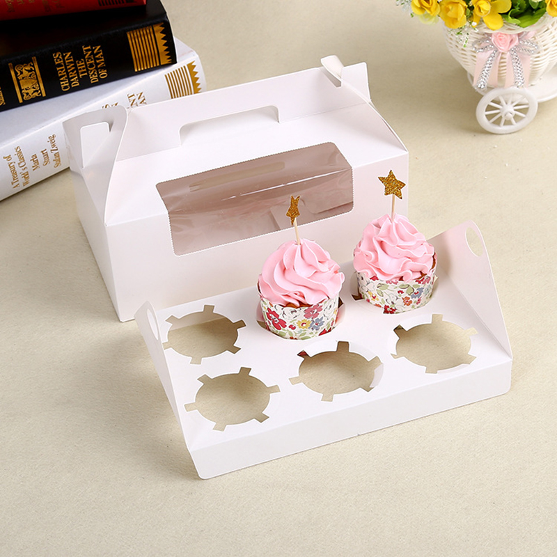 Fancy Cupcake Cutie 6 Container pentru pachetul de alimente pentru tort