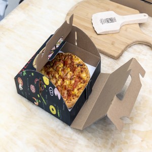 Custom Diverse dimensiuni Imprimare portabilă Pizza Pizza de ambalare Box de livrare ondulată de rețea