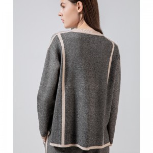 Casual moda versatilă de lenjerie tricotată de două bucăți 68008#