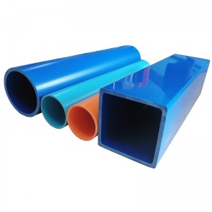 Cutie din plastic Secțiunea PVC pătrat tub tubular Țevi de extrudare din plastic Pipe dreptunghiulare în formă de clorură de polivinil pătrat tub pentru fabricație de săpun