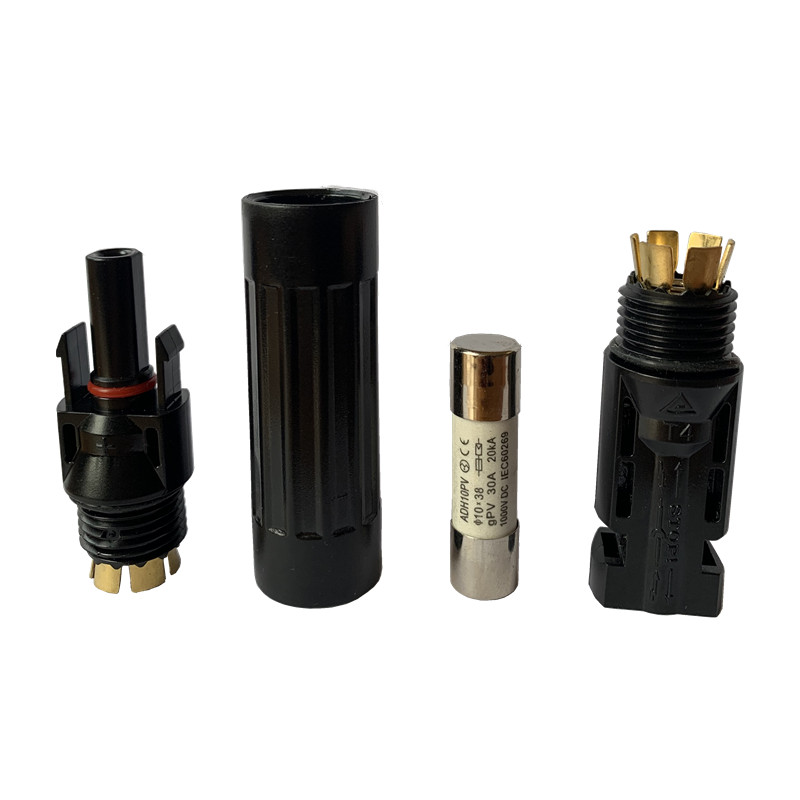 Conector de siguranțe PV 10A 15A 20A 30A 1000V DC Bărbat la conector pentru panoul solar în linie Conector în linie Suport impermeabil Pauză de protecție